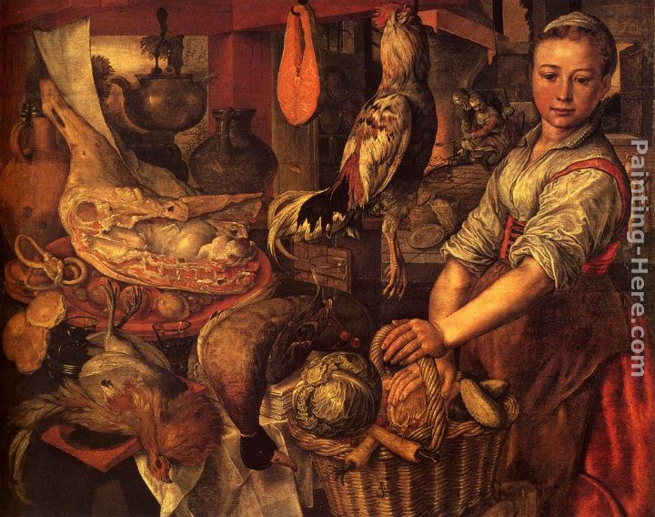Joachim Beuckelaer Interior of a Kitchen